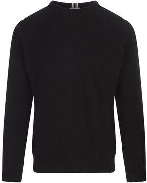 Fedeli Cashmere Crew-Neck Pullover - Black