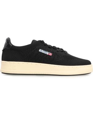 Autry Medalist Easeknit Low-Top Sneakers Fabric Sneakers - Black