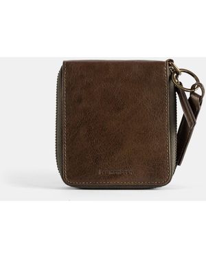 Bea Mombaers Leather Zip Wallet - Brown