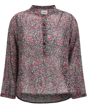 Isabel Marant Maria Blouse Cotton Shirt - Purple