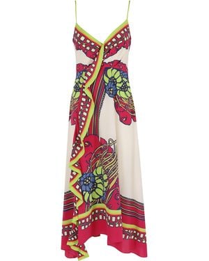 La DoubleJ Turn Around Dress Silk Abito - Red