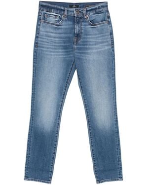 7 For All Mankind Relaxed Skinny Groovy - Blue