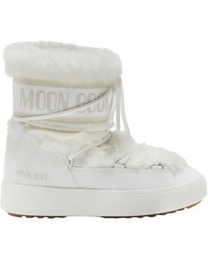 Moon Boot Snow Boots Ltrack Faux Fur Outer: Polyamide Trainer - White