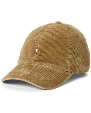 Ralph Lauren Cap With Logo - Natural