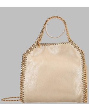 Stella McCartney Mini Falabella Tote Bag Polyester Hand - Natural