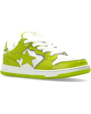 A Bathing Ape Sk8 Bape Sta Bold 1 M2 Trainers Shoes - Yellow
