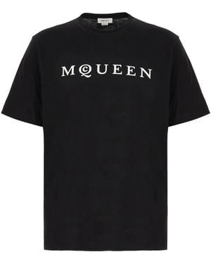 McQueen Cotton T-Shirt - Black
