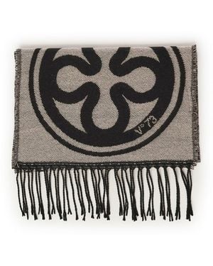 V73 Caroline Jacquard Scarf - Black