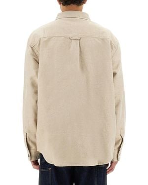 Carhartt Cotton And Linen Shirt - Natural