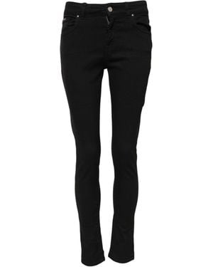 Dolce & Gabbana Cotton Casual Skinny Denim Jeans Spandex Clothing - Black