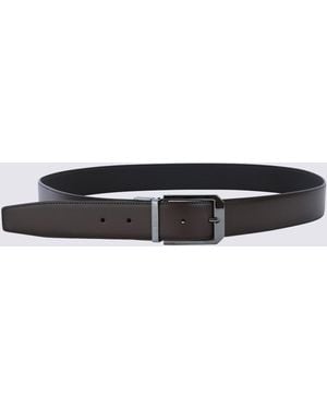 ZEGNA Leather Belt - Black