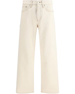 sunflower Loose Fit Contrast Jeans Ecru Cotton - Natural