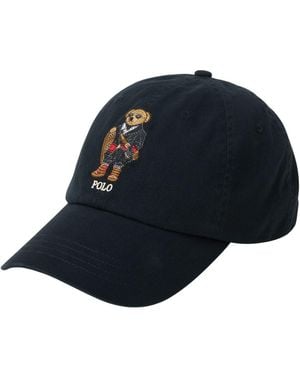 Ralph Lauren Hat With Teddy Bear Print - Blue