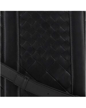 Bottega Veneta Slim Intrecciato Business Bag Calfskin Shoulder - Black
