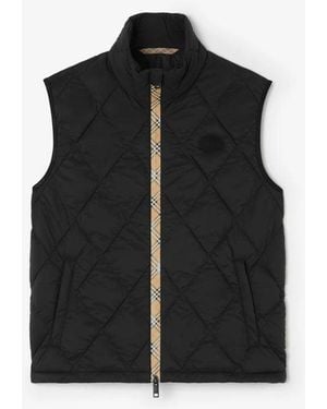 Burberry Burberry Quilted Vest - Black