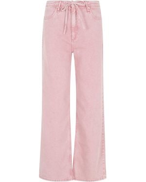 Rag & Bone Ftwf Phoebe Drawstring Wide Lyocell Jean - Pink