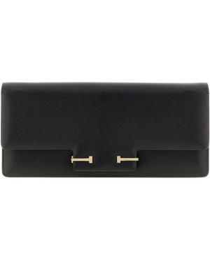 Tom Ford Supple Grain Leather Shoulder Bag - Black