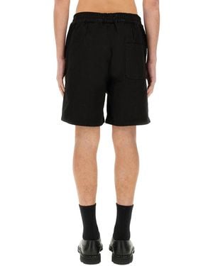 3.PARADIS Twill Shorts Cotton - Black