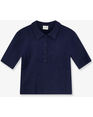 Closed Cotton, Cashmere And Wool Polo Shirt - Blue