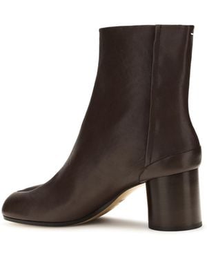 Maison Margiela Ankle Boots Tabi Lambskin Leather - Brown
