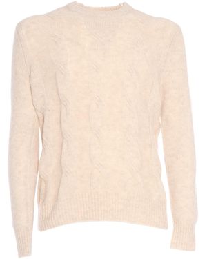 Ballantyne Cable Knit Sweater - Natural