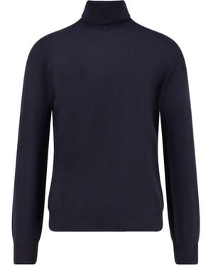 Brunello Cucinelli Cashmere And Silk Turtleneck - Blue