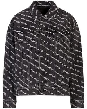 T By Alexander Wang Falling Back Jacket - Black