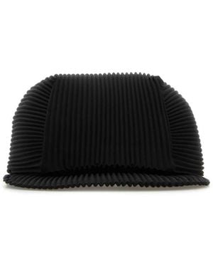 HOMME PLISSÉ ISSEY MIYAKE バケットハット 黒 Homme Plissé Issey Miyake Black Blooming Bucket Hat Homme
