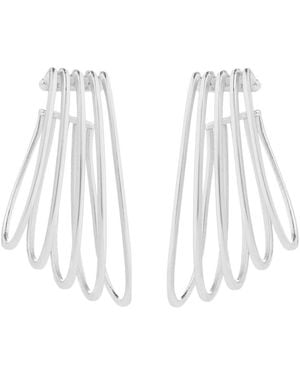 FEDERICA TOSI Earrings Five-Ring Metal - White