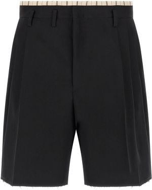 Maison Margiela Lining Insert Bermuda Shorts - Black