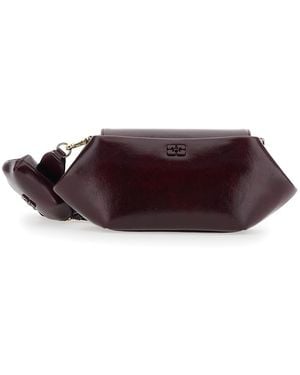 Ganni Shoulder Bag Polyurethane - Purple