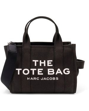 Marc Jacobs The Small Tote Canvas Crossbody Bag - Black
