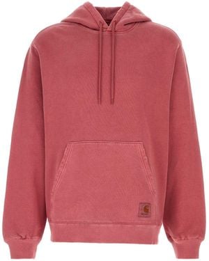 Carhartt Coral Cotton Hooded Torion Sweat - Pink