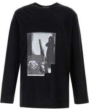 Yohji Yamamoto Cotton Oversize T-Shirt - Black