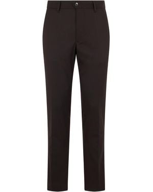 Slowear Slim Trousers Wool Blend Polyester - Black
