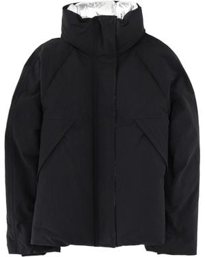 Laminar Crinkle Metallic Jacket Polyester Trench & Raincoats - Black