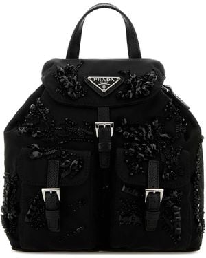 Prada Nylon Mini Backpack - Black