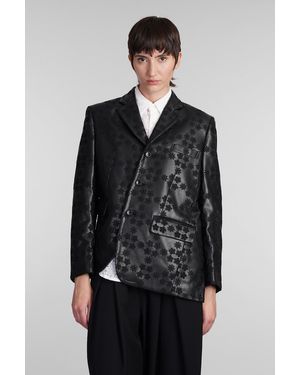 Comme des Garçons Leather Jacket - Black