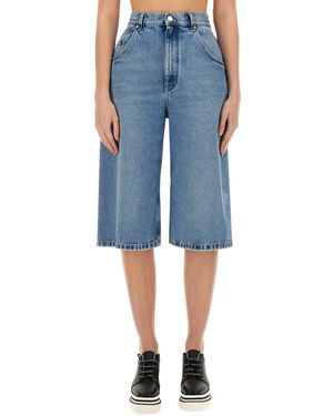 Stella McCartney Denim Bermuda Shorts - Blue