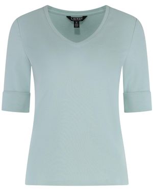 Ralph Lauren Stretch Cotton T-Shirt - Blue