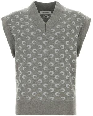 Marine Serre Knitwear - Gray