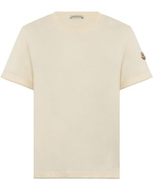 Moncler Short-Sleeved T-Shirt Cotton T-Shirts & Jerseys - White