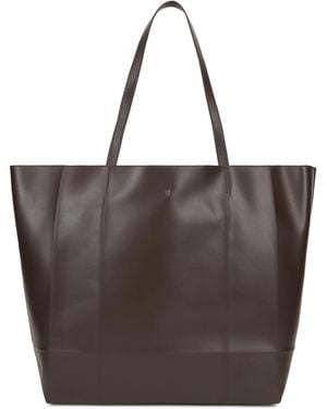 TOTEME Leather Tote Bag Calfskin - Brown