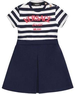 Versace Mini Dress Cotton - Blue