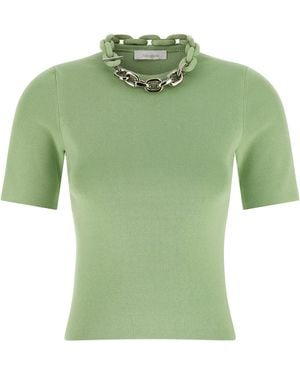 Rabanne Chain T-Shirt So Cotton Elastane - Green