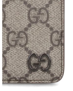 Gucci Logo Card Holder - Grey