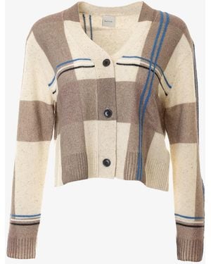 Paul Smith Knitted Cardigan Button-Thru - Natural
