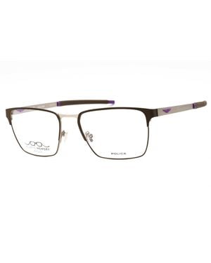 Police Police Vplg79 Rectangular Metal Frame Eyeglasses - Black