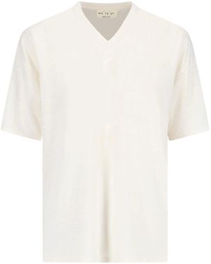 Ma'ry'ya Linen T-Shirt - White