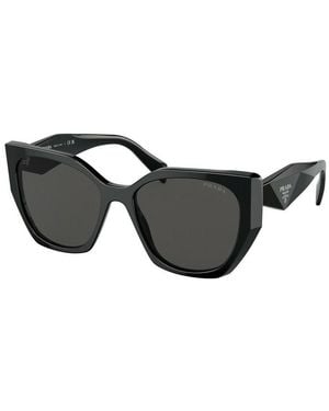 Prada Sunglasses Square Full Rim, Frame And Dark Lens Pr19Zs1Ab5S0 - Black